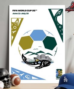 FIFA World Cup 2026 Vancouver Host City Poster Merch Home Decor Poster Canvas