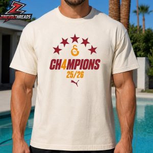 Galatasaray Puma Şampiyonluk Turkish Champions Tee Season 2025-26 Unisex T-Shirt