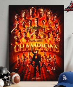 Galatasaray Turkish Champions 2025-26 Win The 26x Champions Of Turkey Four Title In A Row Home Decor Poster Canvas