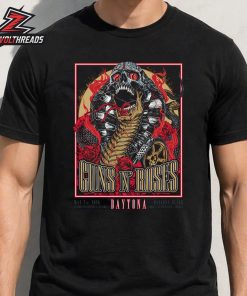 Guns N Roses 2026 Tour Venue Artwork Poster For Show At Daytona Beach FL ON May 7th 2026 Unisex T-Shirt