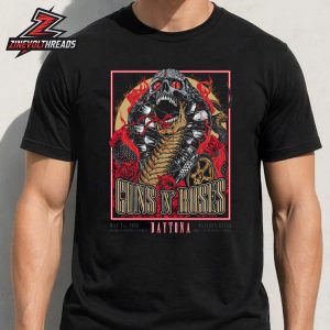 Guns N Roses 2026 Tour Venue Artwork Poster For Show At Daytona Beach FL ON May 7th 2026 Unisex T-Shirt