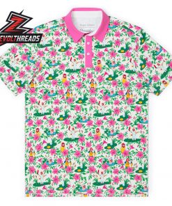 Happy Gilmore Otto Grotto RSVLTS All-Day Polo Shirt Tropical Golf Comedy Inspired Polo