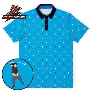 Happy Gilmore Pro Material RSVLTS All-Day Polo Shirt Funny Golf Movie Inspired Polo