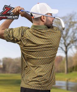 Happy Gilmore Shooters Tour RSVLTS All-Day Polo Shirt Funny Golf Movie Inspired Pattern Polo