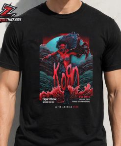 Korn Latin America 2026 Tour Artwork Poster At Parque Estadio Nacional Santiago Chile On May 8th Unisex T-Shirt