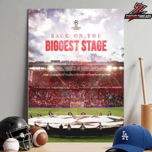 Manchester United Back On The Biggest Stage UEFA Champions League 2026-2027 Home Decor Poster Canvas