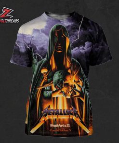 Metallica 2026 World Tour M72 Frankfurt Night 1 Artwork Venue Poster At Deutsche Dank Park On 22nd May All Over Print Shirt