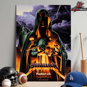Metallica 2026 World Tour M72 Frankfurt Night 1 Artwork Venue Poster At Deutsche Dank Park On 22nd May Home Decor Poster Canvas