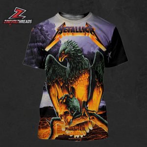 Metallica 2026 World Tour M72 Frankfurt Night 2 Artwork Venue Poster At Deutsche Dank Park On 22nd May All Over Print Shirt