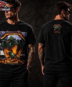Metallica 2026 World Tour M72 Frankfurt Night 2 Artwork Venue Tee At Deutsche Dank Park On 24nd May Two Sided Unisex T-Shirt