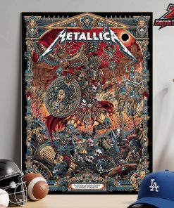 Metallica M72 2026 World Tour Venue Poster Art By Juan Ma Orozco Pop Up Store At Olympic Stadium Athens Greece On May 9th 2026 Home Decor Poster Canvas