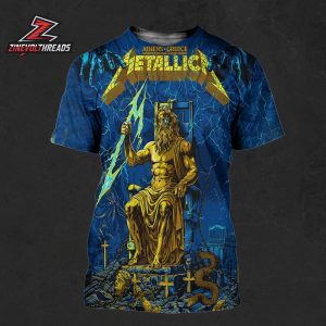 Metallica M72 2026 World Tour Venue Poster By Revolverd Art Pop Up Store At Olympic Stadium Athens Greece On May 9th 2026 All Over Print Shirt