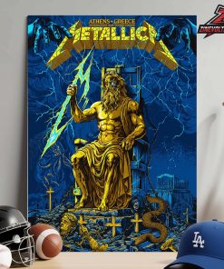 Metallica M72 2026 World Tour Venue Poster By Revolverd Art Pop Up Store At Olympic Stadium Athens Greece On May 9th 2026 Home Decor Poster Canvas