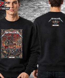 Metallica M72 2026 World Tour Venue Tee Merch Pop Up Store At Olympic Stadium Athens Greece On May 9th 2026 Two Sided Unisex T-Shirt