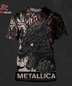 Metallica M72 Berlin Artwork Venue Poster Pop Up Merch Store At Olympiastadion Germany On May 30th 2026 All Over Print Shirt