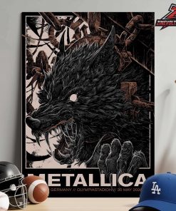 Metallica M72 Berlin Artwork Venue Poster Pop Up Merch Store At Olympiastadion Germany On May 30th 2026 Home Decor Poster Canvas