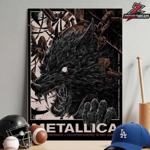 Metallica M72 Berlin Artwork Venue Poster Pop Up Merch Store At Olympiastadion Germany On May 30th 2026 Home Decor Poster Canvas
