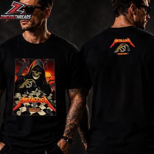 Metallica M72 Frankfurt Pop Up Art Tee At Deutsche Bank Park Germany On May 22nd And 24th 2026 Two Sided Unisex T-Shirt