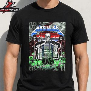 Metallica M72 Zurich Artwork Venue Poster By Luca Schenardi Pop Up Merch Store At Stadion Letzigrund Switzerland On May 27th 2026 Unisex T-Shirt