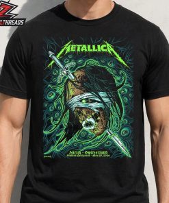 Metallica M72 Zurich Artwork Venue Poster Pop Up Merch Store At Stadion Letzigrund Switzerland On May 27th 2026 Unisex T-Shirt