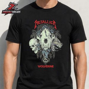 Metallica x Wolverine Boosts Limited Edition Graphic Tee Features A Wolverine Skull Adorned Unisex T-Shirt