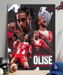 Michael Olise Bayern Munchen Is Bundesliga Player Of The Season 2025-26 Home Decor Poster Canvas