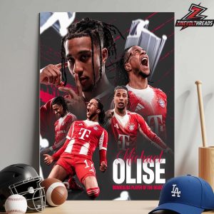 Michael Olise Bayern Munchen Is Bundesliga Player Of The Season 2025-26 Home Decor Poster Canvas