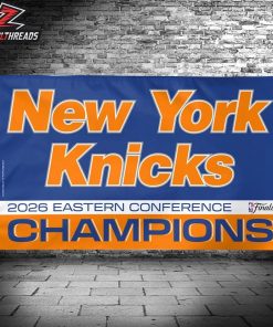 New York Knicks 2026 NBA Eastern Conference Champions Double-Sided Deluxe Garden House Flag
