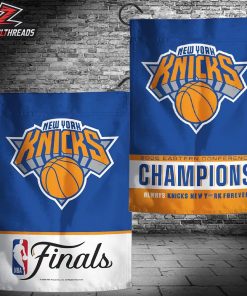 New York Knicks 2026 NBA Eastern Conference Champions Double-Sided Garden House Flag