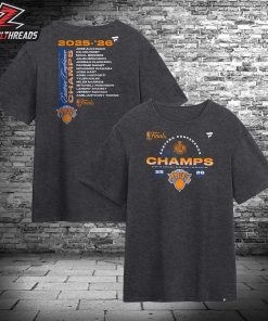 New York Knicks 2026 NBA Eastern Conference Champions Roster Two Sided Unisex T-Shirt