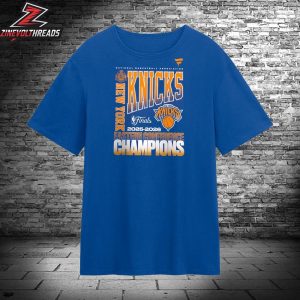 New York Knicks Stacked Block Tee 2026 NBA Eastern Conference Champions Unisex T-Shirt