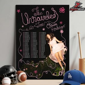 Olivia Rodrigo The Unraveled Tour 2026 Dates And Cities List Home Decor Poster Canvas
