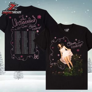 Olivia Rodrigo The Unraveled Tour 2026 Tee Dates And Cities List Two Sided Unisex T-Shirt