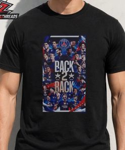 Paris Saint-Germain PSG Back 2 Back Champions 2026 UEFA Champions League Unisex T-Shirt