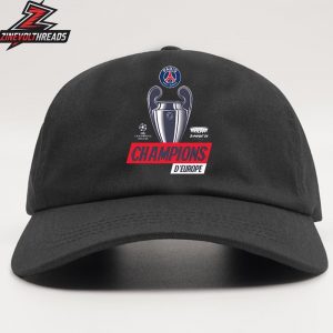 Paris Saint-Germain PSG Champions d’Europe 2026 UEFA Champions League Snapback Classic Hat Cap