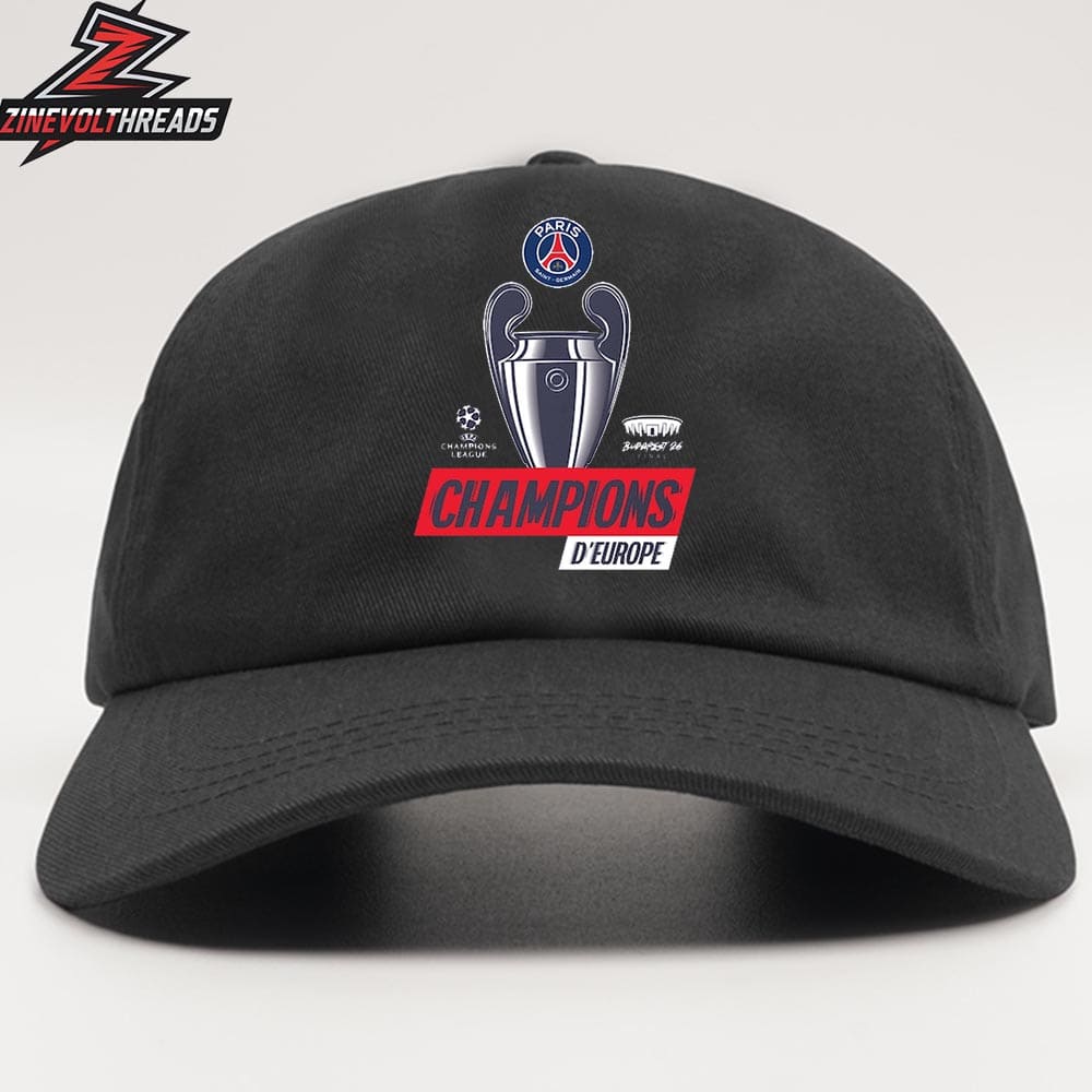 Paris Saint-Germain PSG Champions d'Europe 2026 UEFA Champions League Snapback Classic Hat Cap Paris Saint-Germain PSG Champions d'Europe 2026 UEFA Champions League Snapback Classic Hat Cap