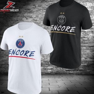 Paris Saint-Germain PSG Eiffel Star Encore Graphic 2026 UCL Champions Unisex T-Shirt