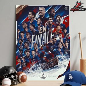 Paris Saint-Germain Road To Budapest En Final UCL 2026 On May 30th Home Decor Poster Canvas