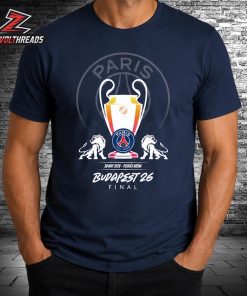 Paris Saint-Germain Versus Arsenal Budapest 26 UCL Final At Puskas Arena On May 30th Unisex T-Shirt