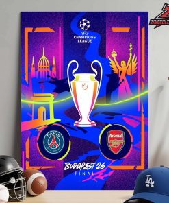Paris Saint-Germain vs Arsenal 2026 UEFA Champions League Final Home Decor Poster Canvas