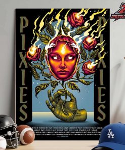 Pixies 40th Anniversary Tour Merch 2025 Artwork Tour Poster By Munk One Dates And Cities List Home Decor Poster Canvas