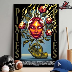 Pixies 40th Anniversary Tour Merch 2025 Artwork Tour Poster By Munk One Dates And Cities List Home Decor Poster Canvas