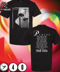 Pixies P40 Asia Tour Merch 2026 Framed Rosa Tee Two Sided Unisex T-Shirt