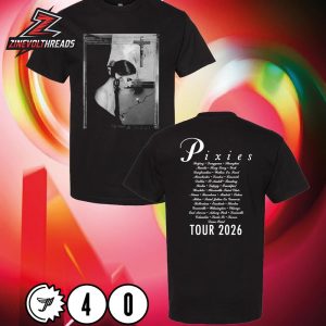 Pixies P40 Asia Tour Merch 2026 Framed Rosa Tee Two Sided Unisex T-Shirt