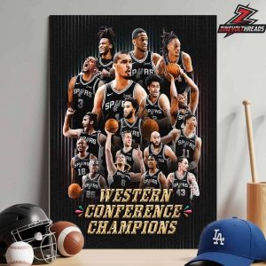 San Antonio Spurs Are The 2026 NBA Western Conference Champions Home Decor Poster Canvas