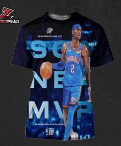 Shai Gilgeous-Alexander Is 2025-2026 Kia NBA Most Valuabale Player All Over Print Shirt