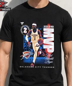Shai Gilgeous-Alexander Oklahoma City Thunder 2025-26 NBA MVP Legacy Unisex T-Shirt