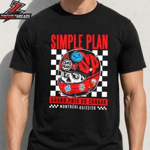Simple Plan Celebrate Performance At The F1 GP Canada Montreal On May 22nd 2026 Unisex T-Shirt