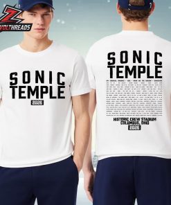 Sonic Temple 2026 Athletic Tee Merchandise Limited Two Sided Unisex T-Shirt