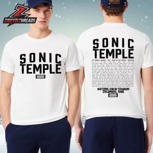 Sonic Temple 2026 Athletic Tee Merchandise Limited Two Sided Unisex T-Shirt